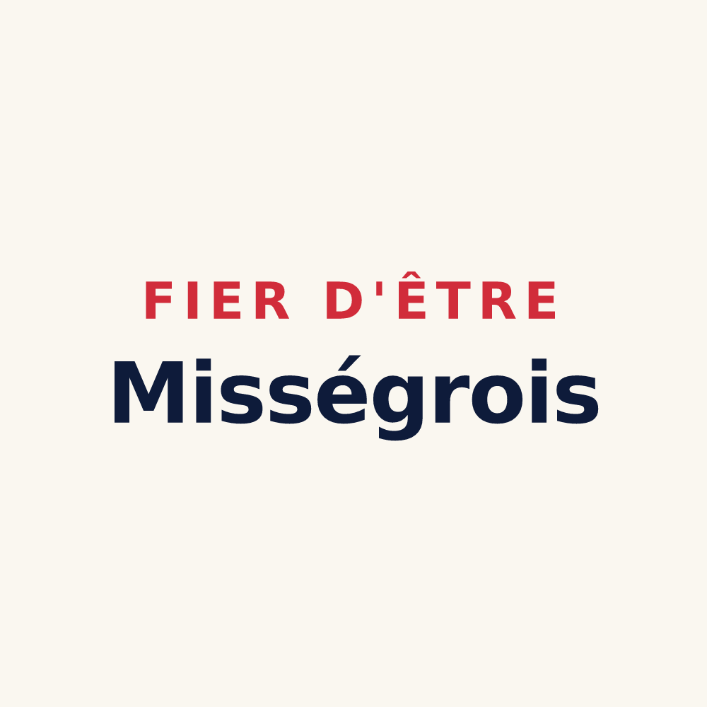 Tasse « Fier d'être Misségrois » — design pour Missègre