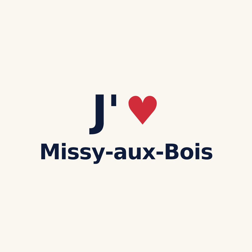 Tasse personnalisée Missy-aux-Bois — design J'aime Missy-aux-Bois