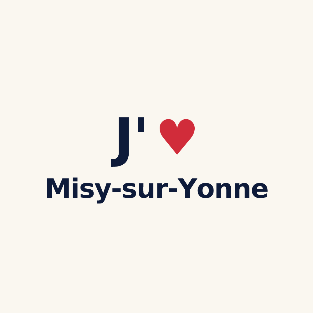 Tasse personnalisée Misy-sur-Yonne — design J'aime Misy-sur-Yonne