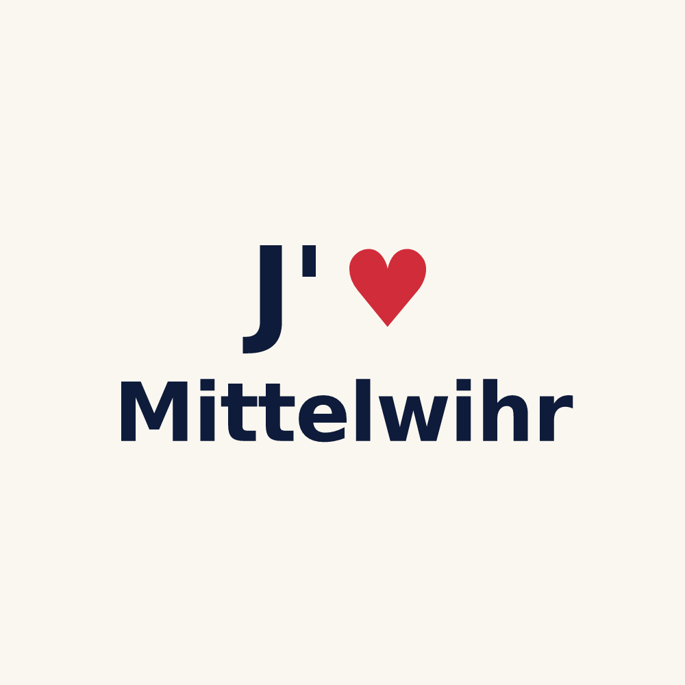 Tasse personnalisée Mittelwihr — design J'aime Mittelwihr
