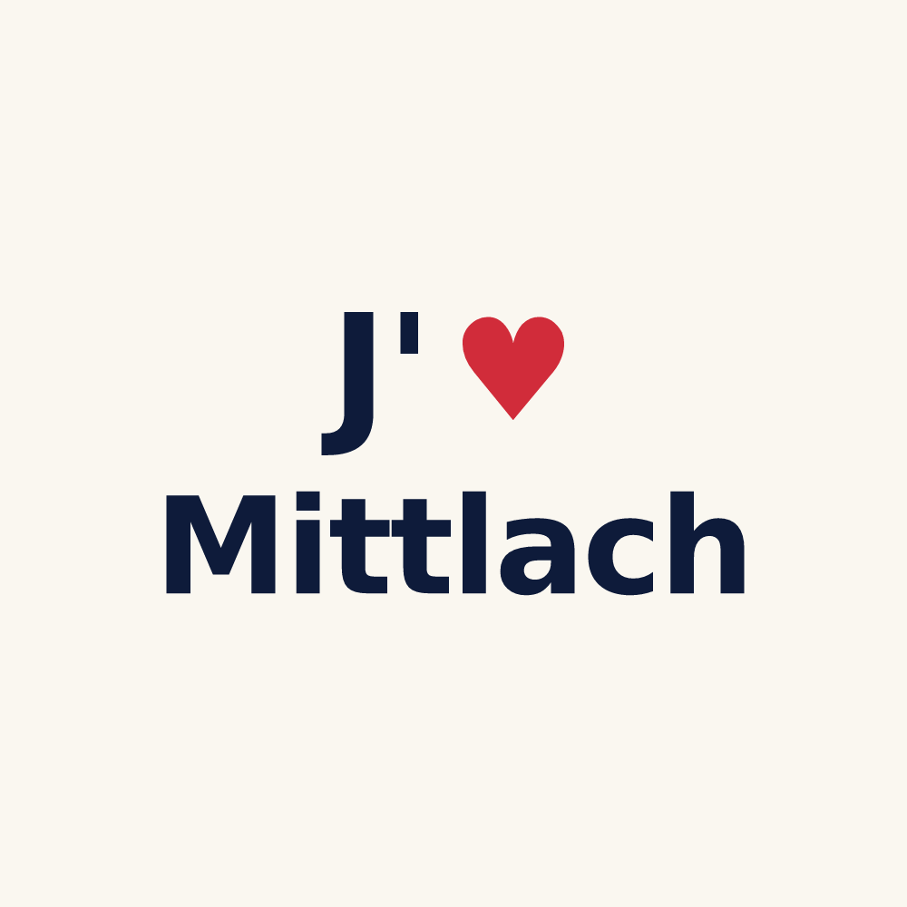 Tasse personnalisée Mittlach — design J'aime Mittlach