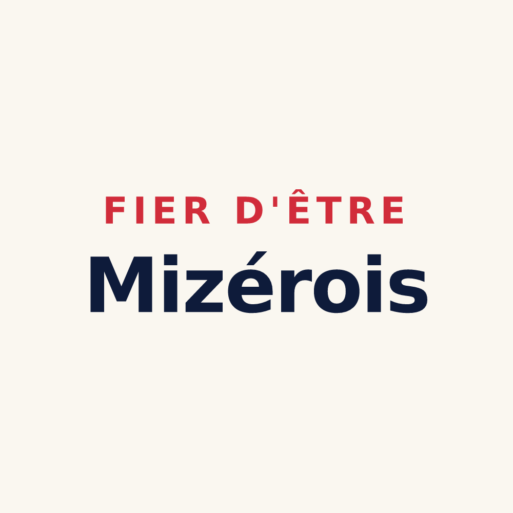 Tasse « Fier d'être Mizérois » — design pour Mizérieux