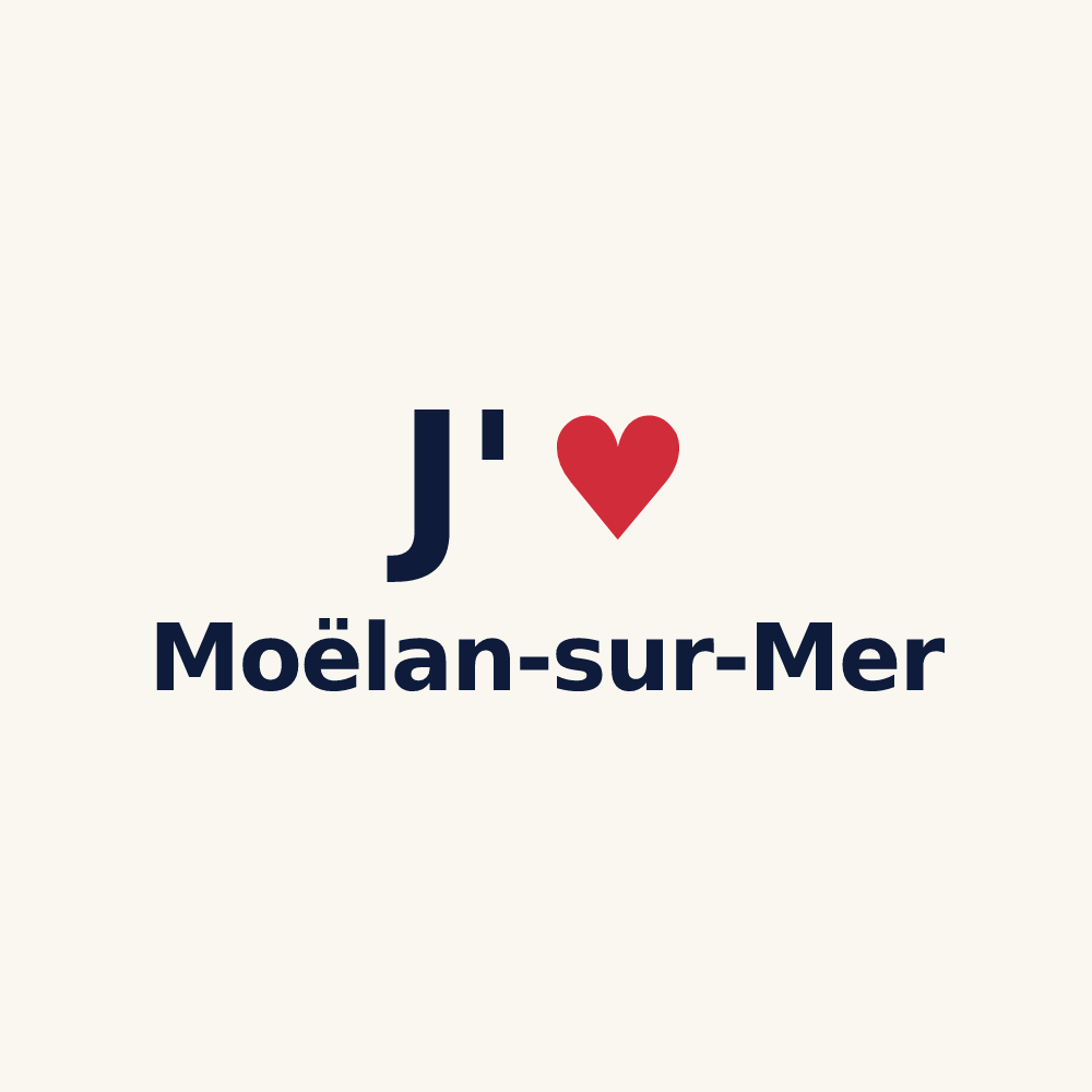 Tasse personnalisée Moëlan-sur-Mer — design J'aime Moëlan-sur-Mer