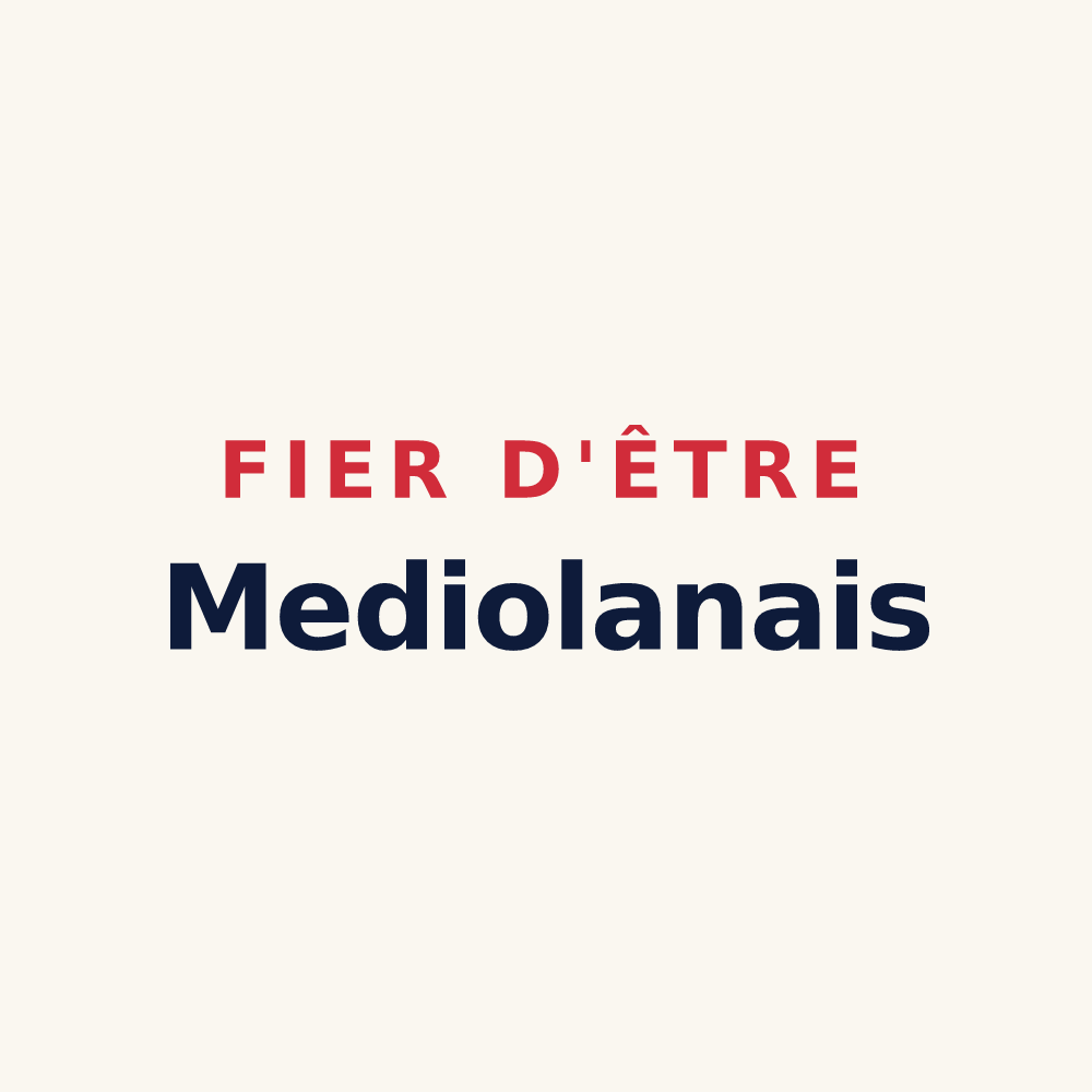 Tasse « Fier d'être Mediolanais » — design pour Moëslains