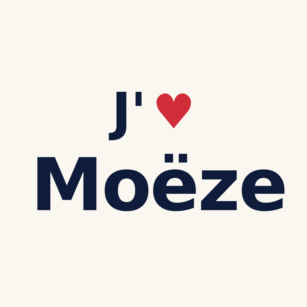 Tasse personnalisée Moëze — design J'aime Moëze