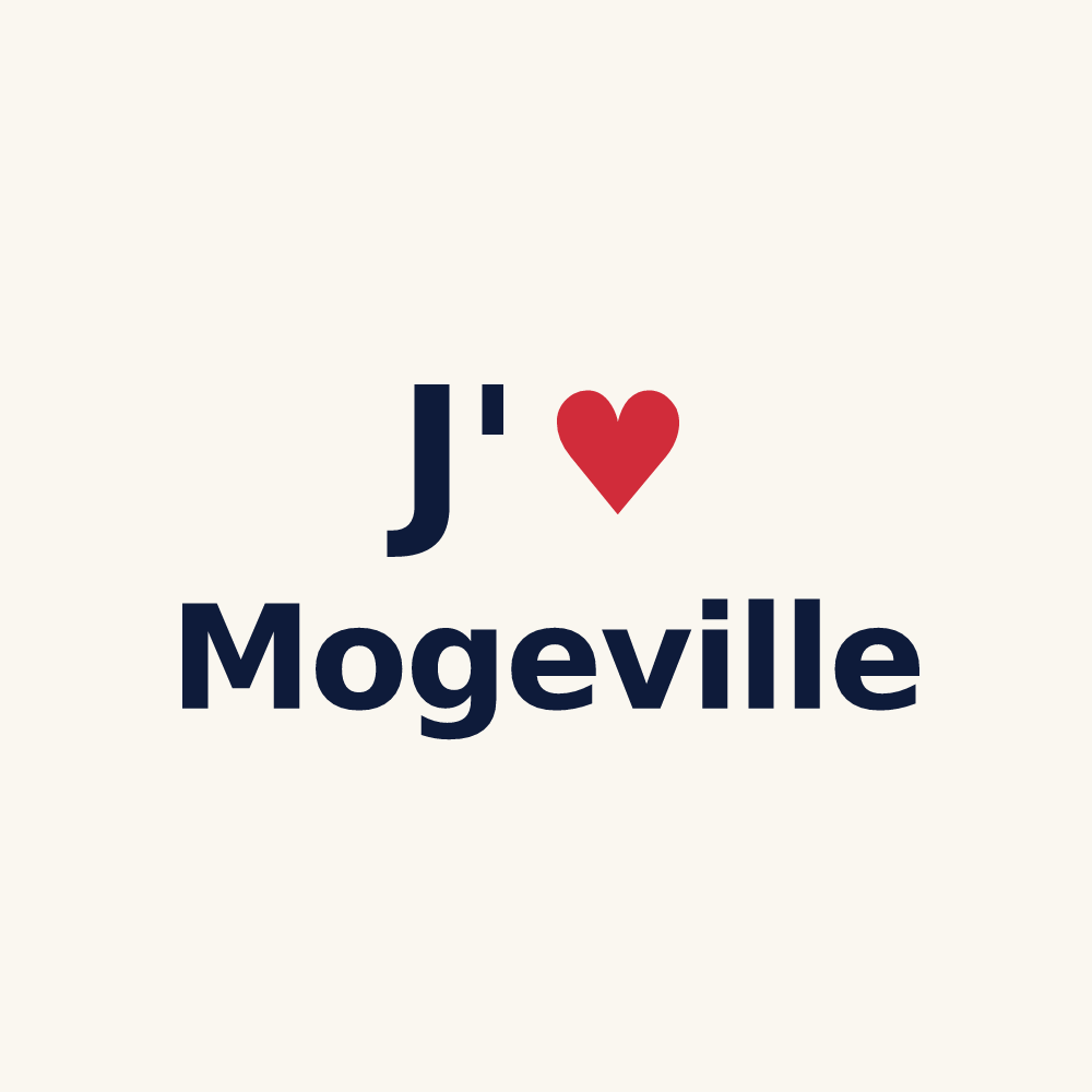 Tasse personnalisée Mogeville — design J'aime Mogeville