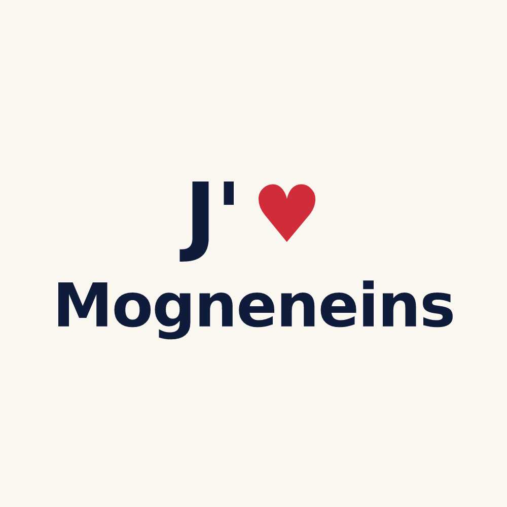 Tasse personnalisée Mogneneins — design J'aime Mogneneins