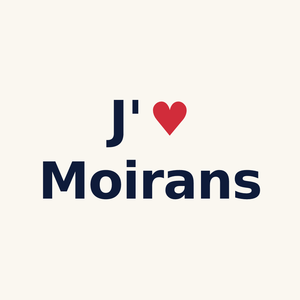 Tasse personnalisée Moirans — design J'aime Moirans