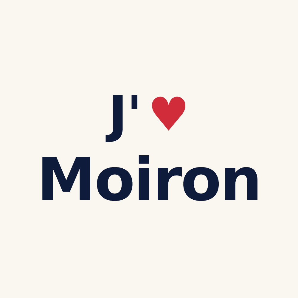 Tasse personnalisée Moiron — design J'aime Moiron
