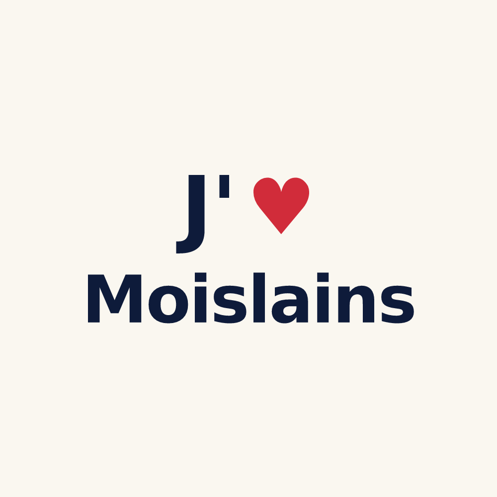 Tasse personnalisée Moislains — design J'aime Moislains