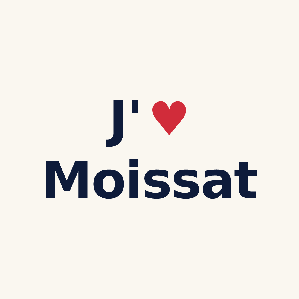 Tasse personnalisée Moissat — design J'aime Moissat