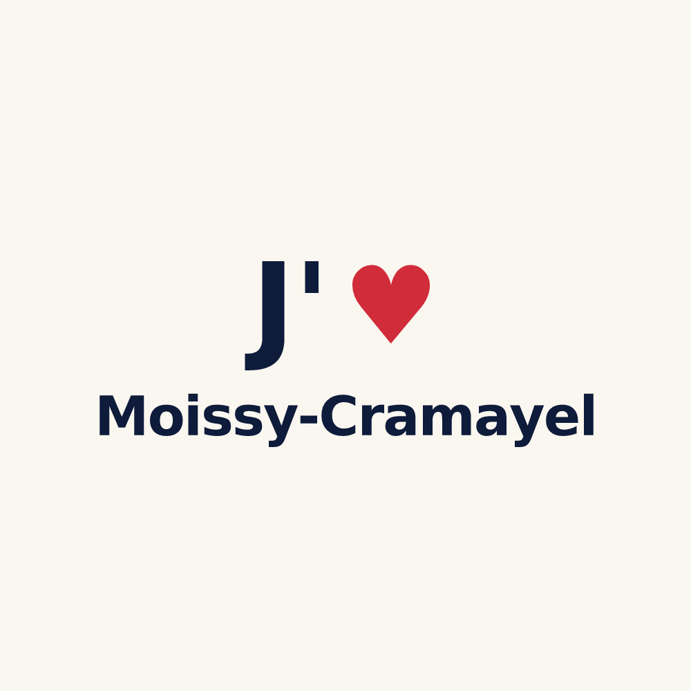 Tasse personnalisée Moissy-Cramayel — design J'aime Moissy-Cramayel