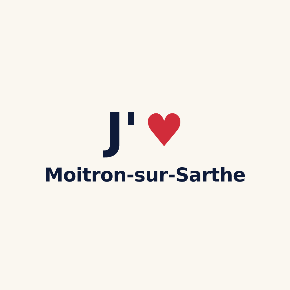 Tasse personnalisée Moitron-sur-Sarthe — design J'aime Moitron-sur-Sarthe