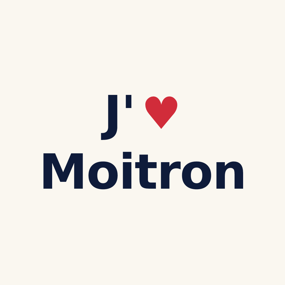 Tasse personnalisée Moitron — design J'aime Moitron