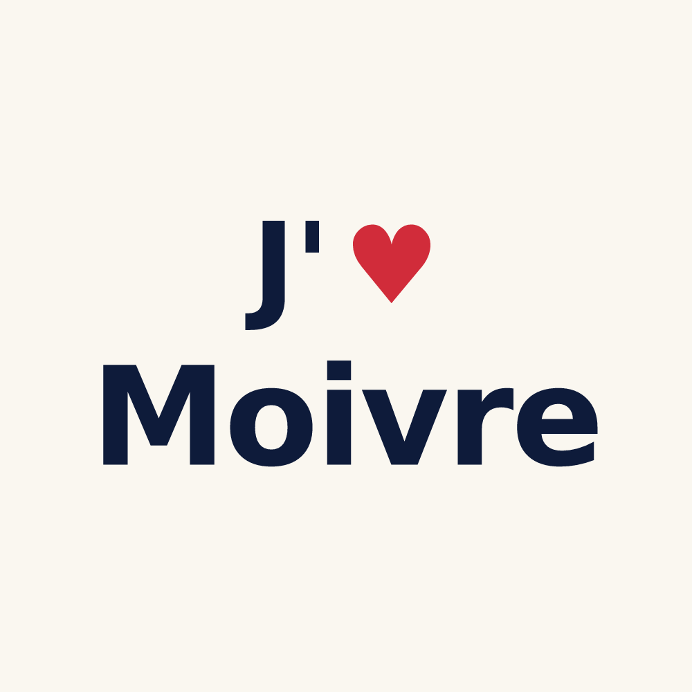 Tasse personnalisée Moivre — design J'aime Moivre