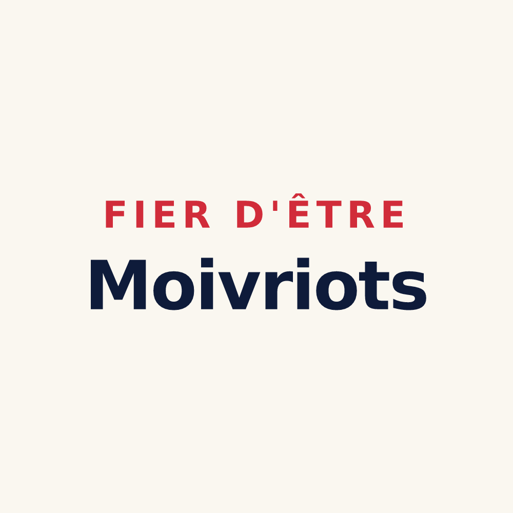 Tasse « Fier d'être Moivriots » — design pour Moivre