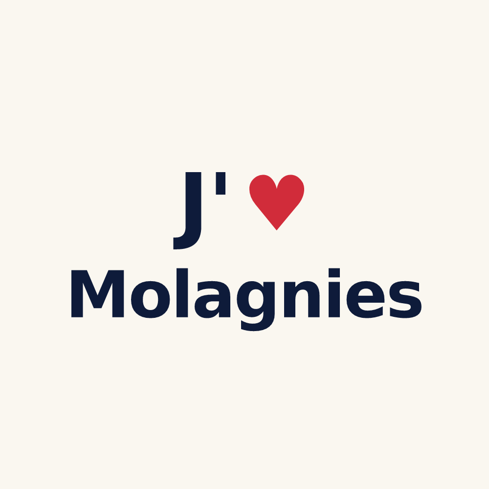 Tasse personnalisée Molagnies — design J'aime Molagnies
