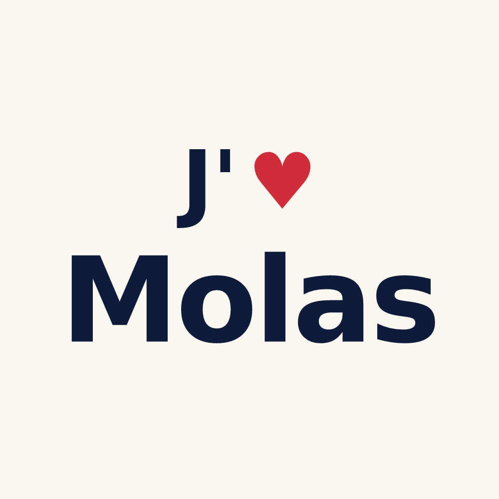 Tasse personnalisée Molas — design J'aime Molas