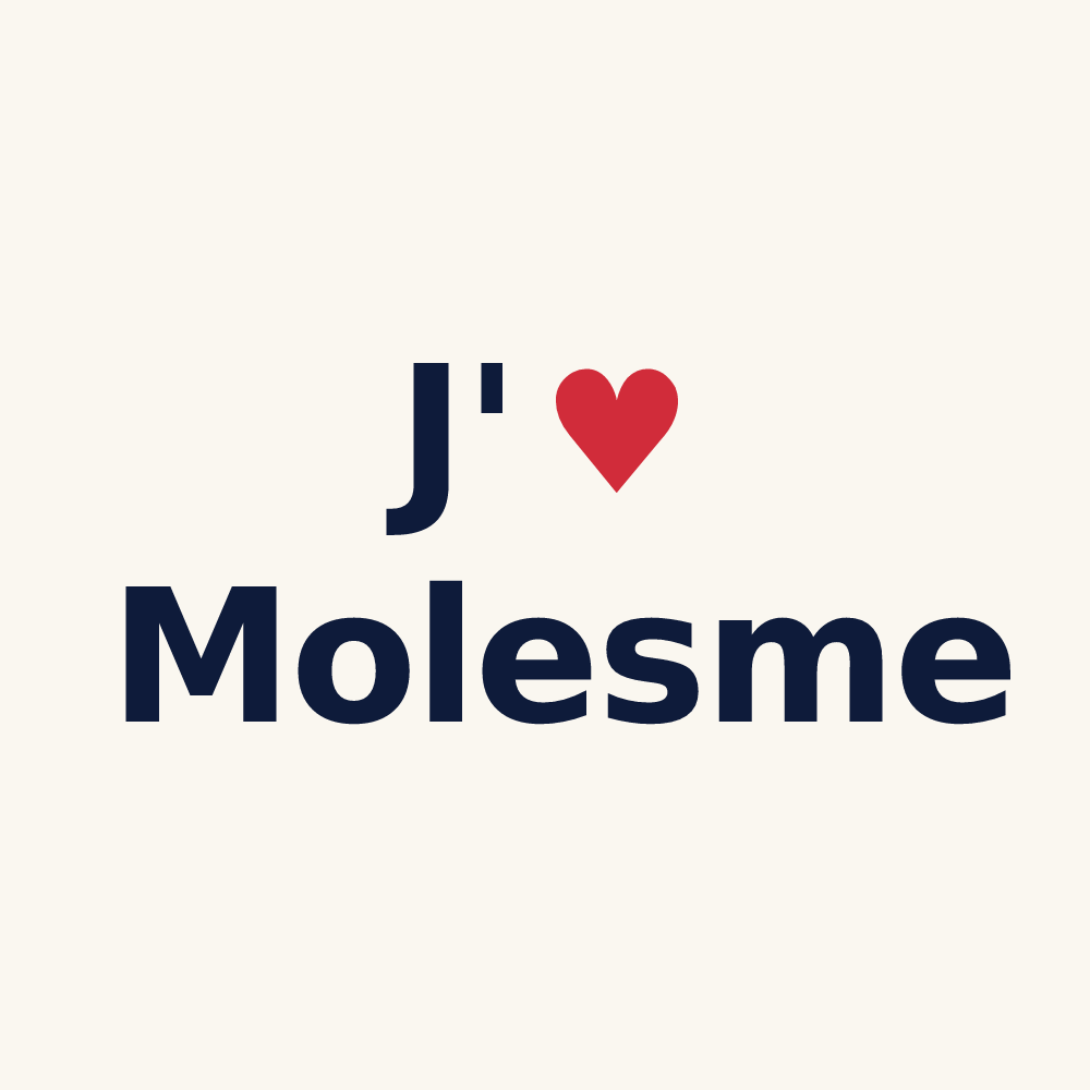 Tasse personnalisée Molesme — design J'aime Molesme