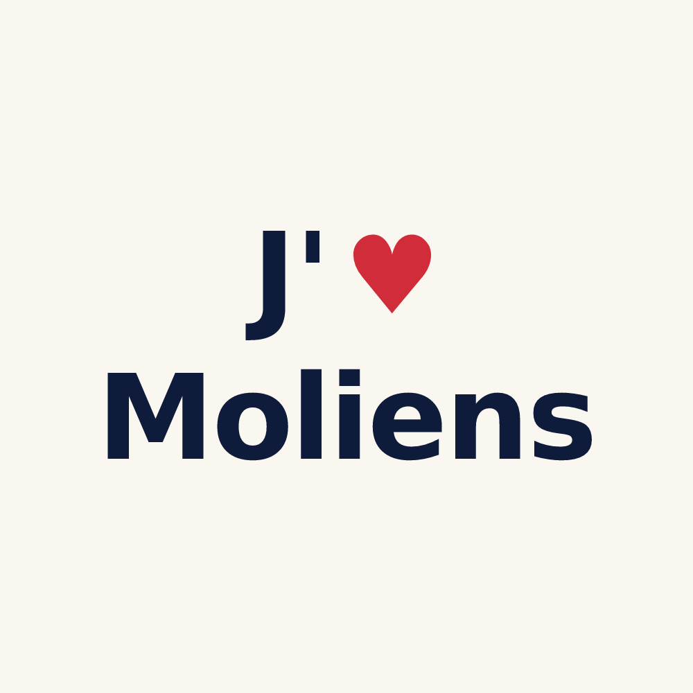 Tasse personnalisée Moliens — design J'aime Moliens