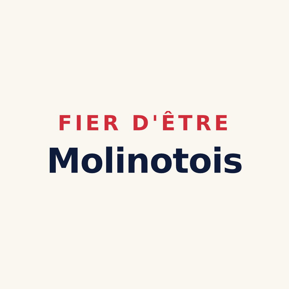Tasse « Fier d'être Molinotois » — design pour Molinot