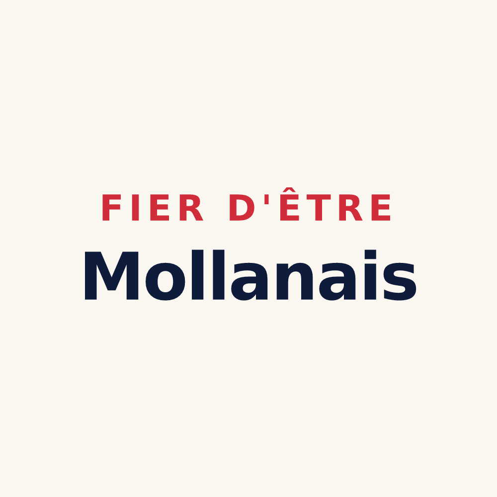 Tasse « Fier d'être Mollanais » — design pour Mollans