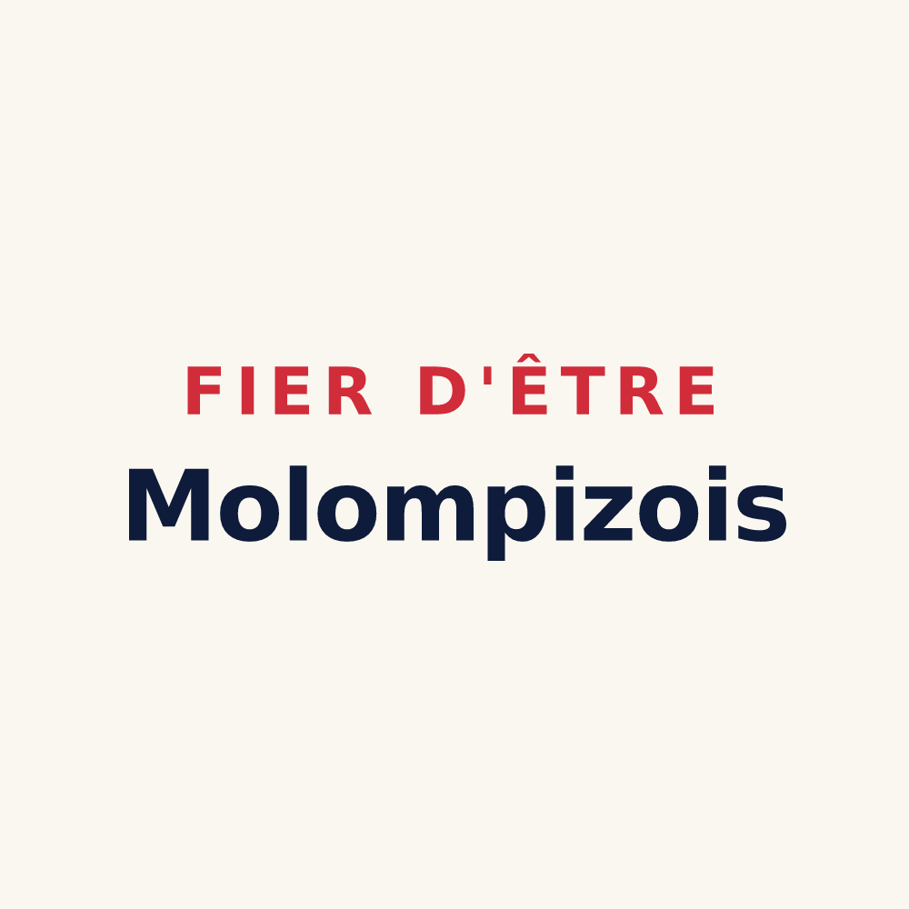 Tasse « Fier d'être Molompizois » — design pour Molompize