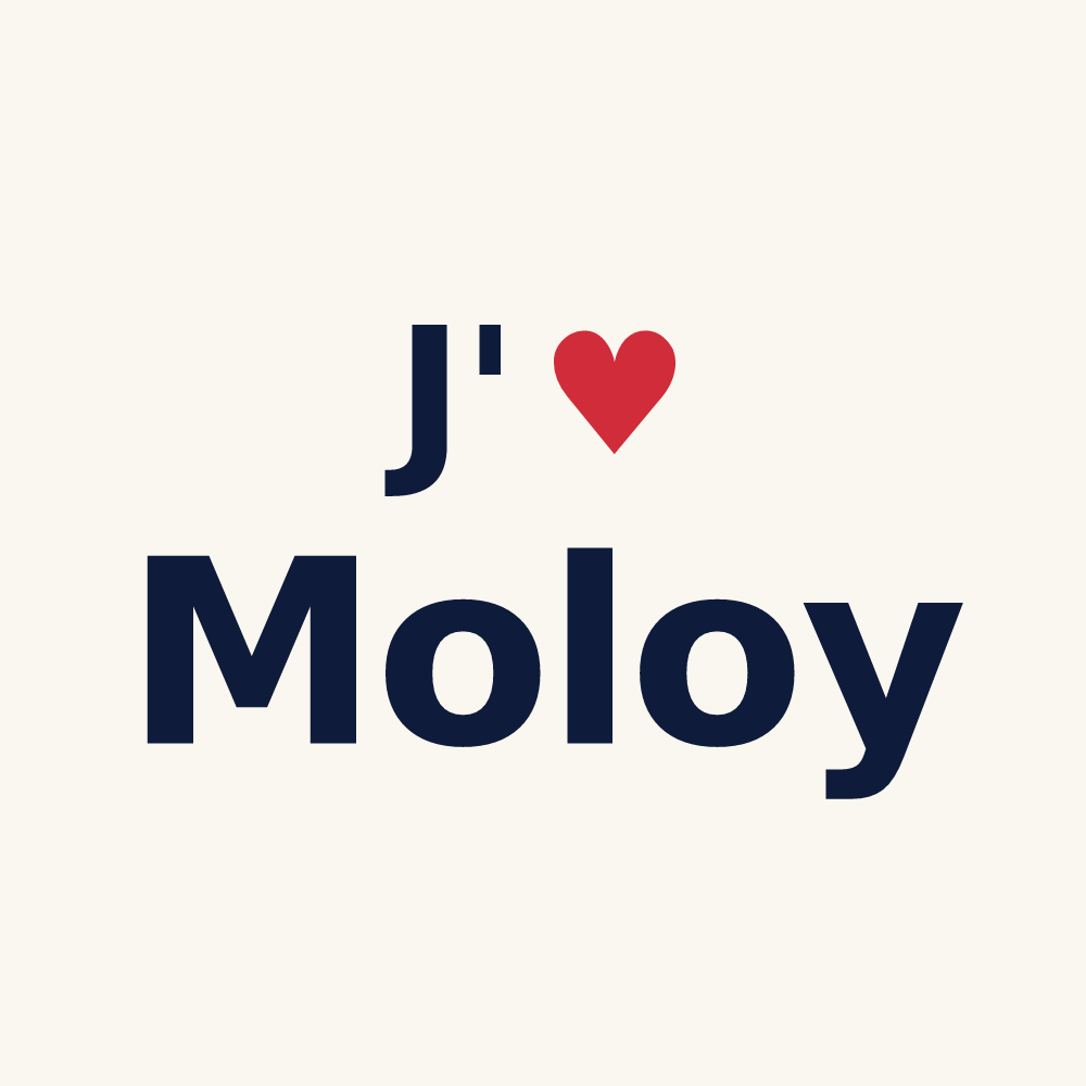 Tasse personnalisée Moloy — design J'aime Moloy