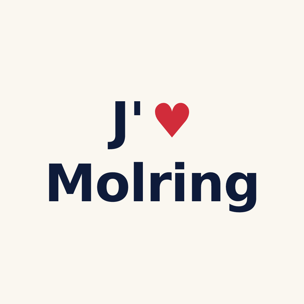 Tasse personnalisée Molring — design J'aime Molring