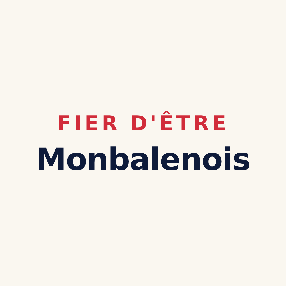 Tasse « Fier d'être Monbalenois » — design pour Monbalen