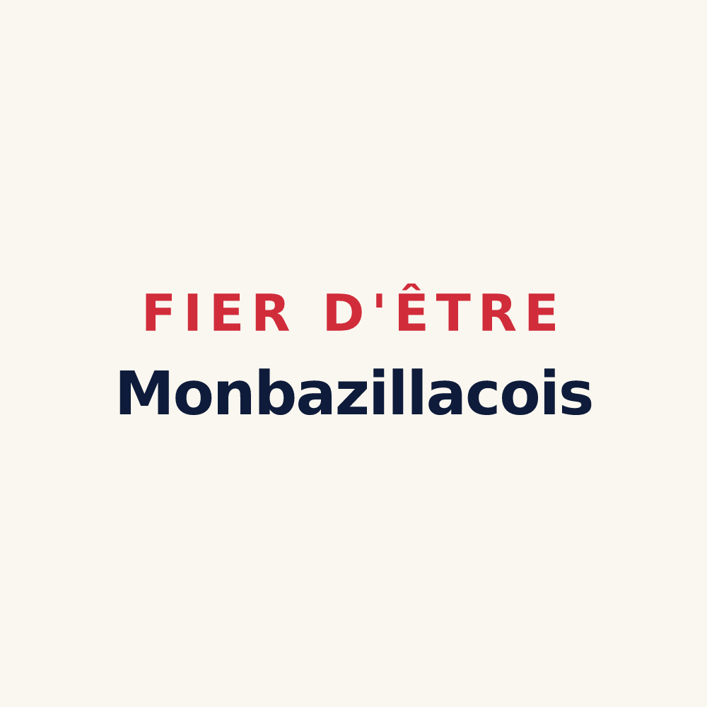 Tasse « Fier d'être Monbazillacois » — design pour Monbazillac