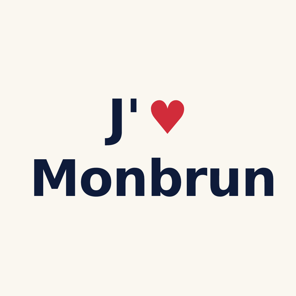 Tasse personnalisée Monbrun — design J'aime Monbrun