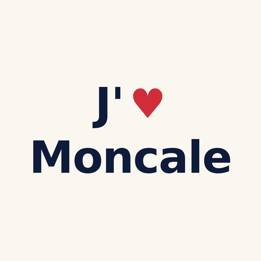 Tasse personnalisée Moncale — design J'aime Moncale