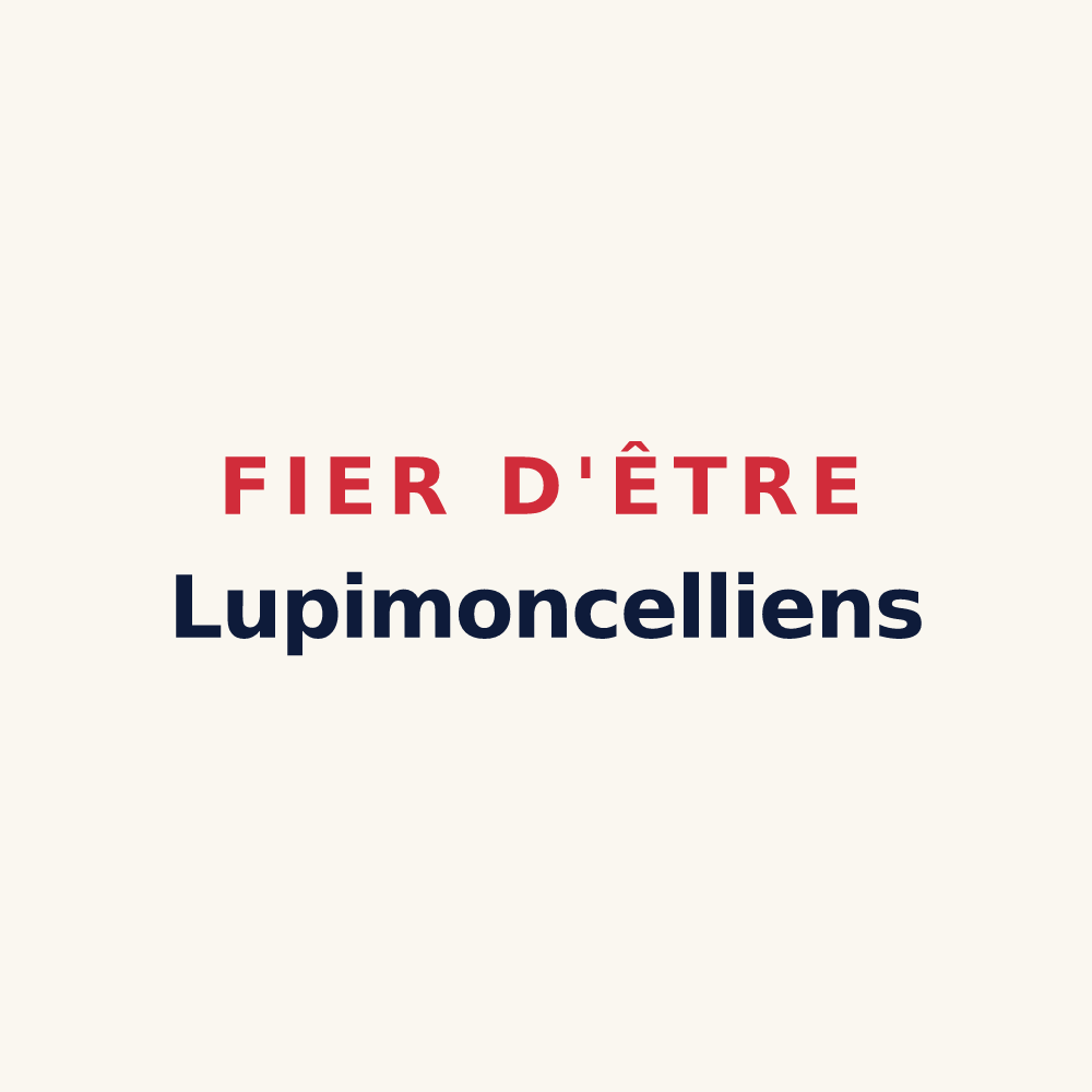 Tasse « Fier d'être Lupimoncelliens » — design pour Monceau-lès-Leups