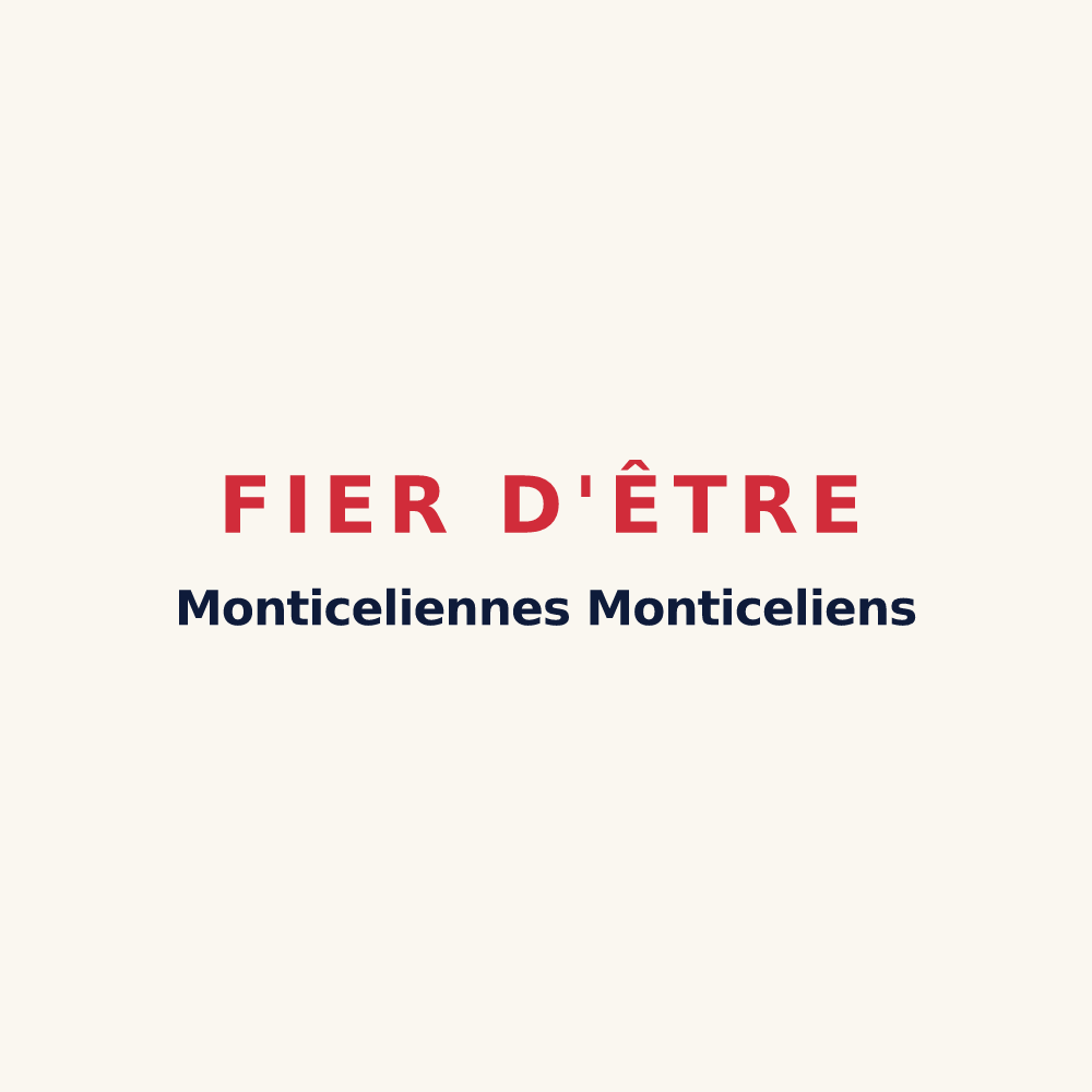 Tasse « Fier d'être Monticeliennes Monticeliens » — design pour Moncel-sur-Vair