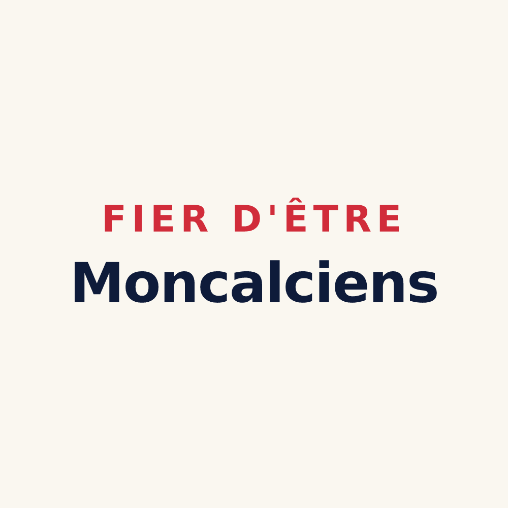 Tasse « Fier d'être Moncalciens » — design pour Monchaux-sur-Écaillon