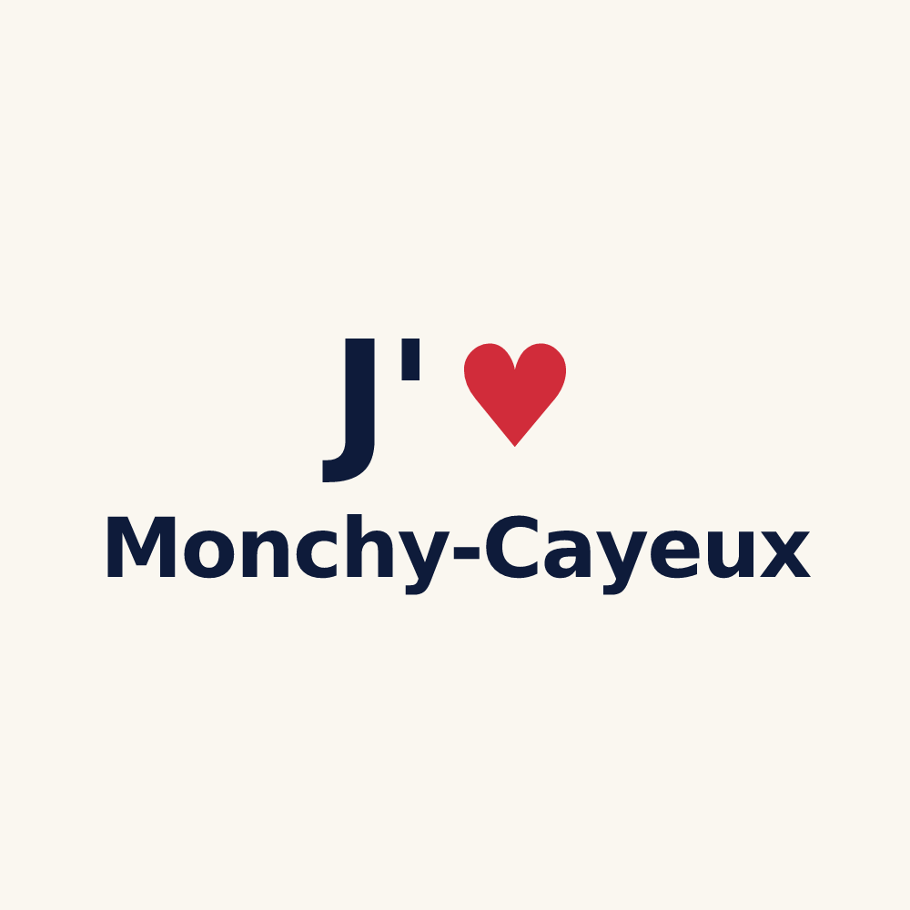 Tasse personnalisée Monchy-Cayeux — design J'aime Monchy-Cayeux