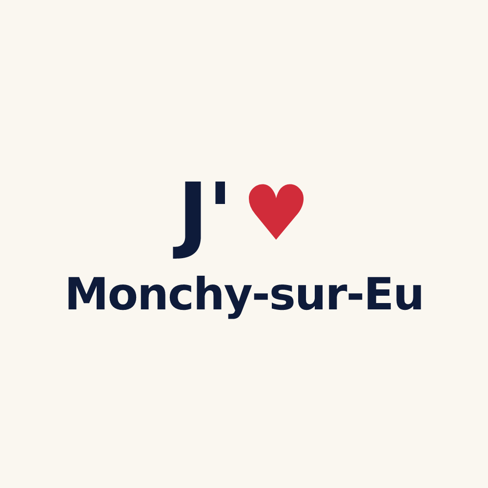 Tasse personnalisée Monchy-sur-Eu — design J'aime Monchy-sur-Eu