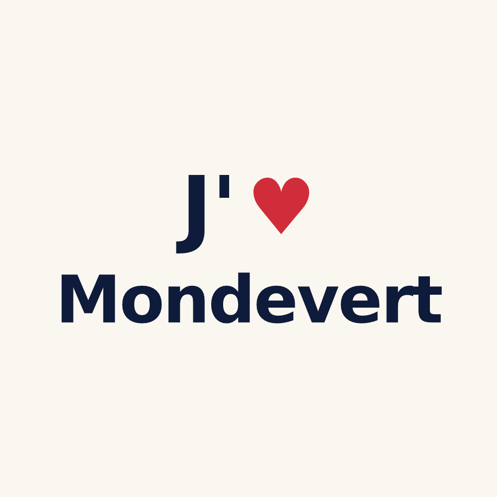 Tasse personnalisée Mondevert — design J'aime Mondevert