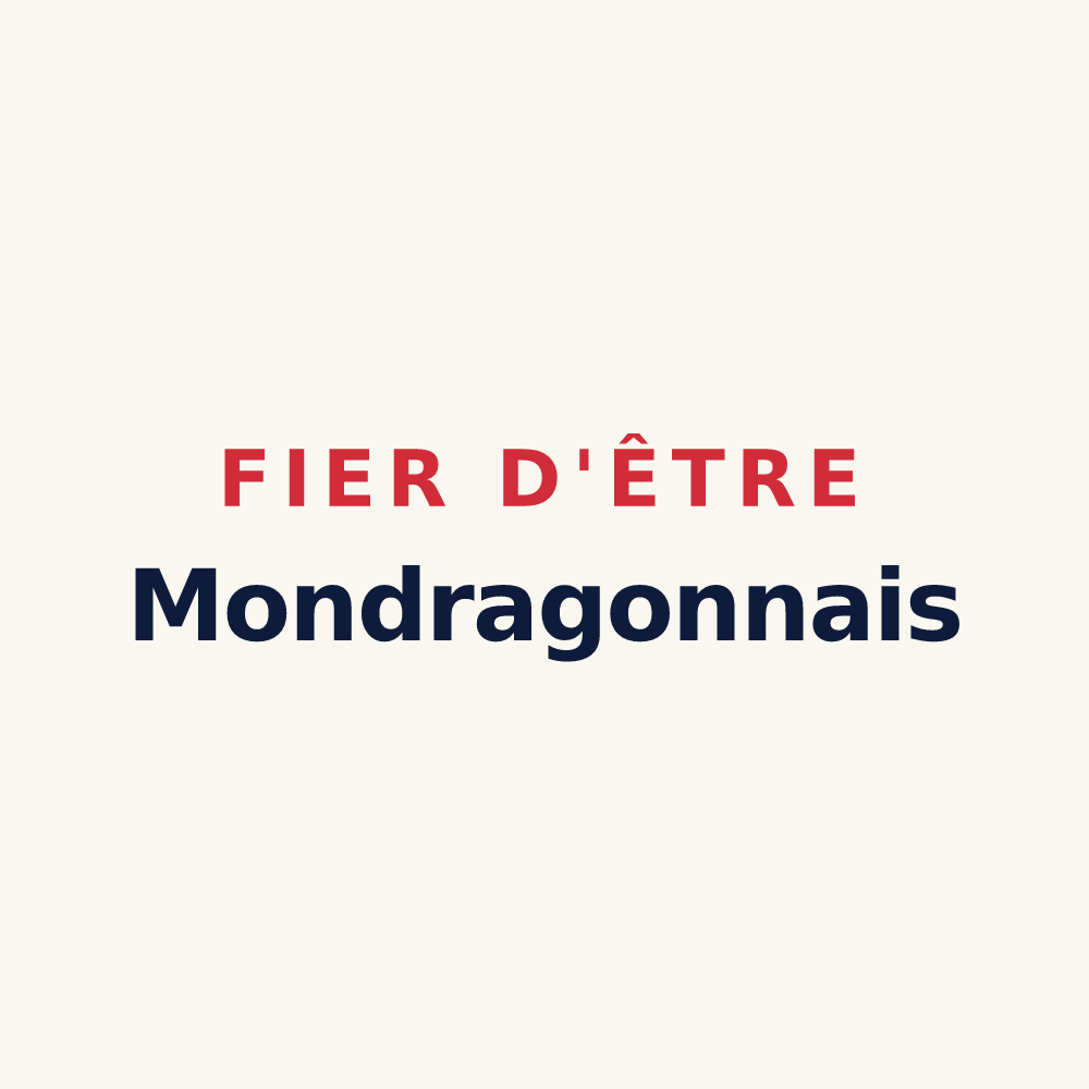 Tasse « Fier d'être Mondragonnais » — design pour Mondragon