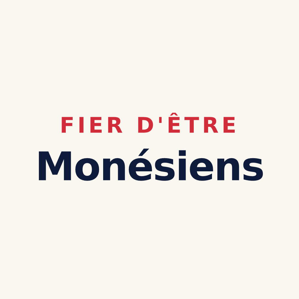 Tasse « Fier d'être Monésiens » — design pour Monès