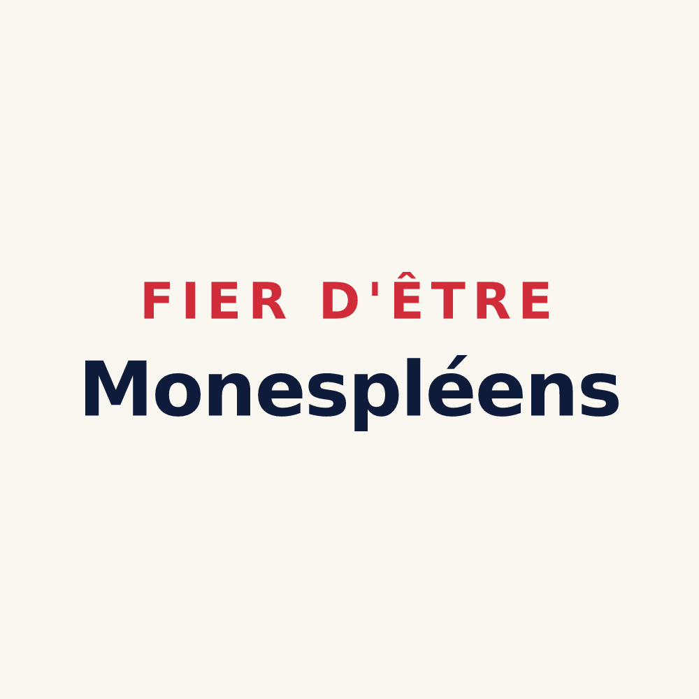 Tasse « Fier d'être Monespléens » — design pour Monesple