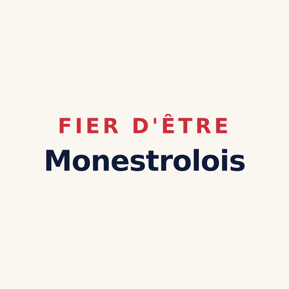 Tasse « Fier d'être Monestrolois » — design pour Monestrol