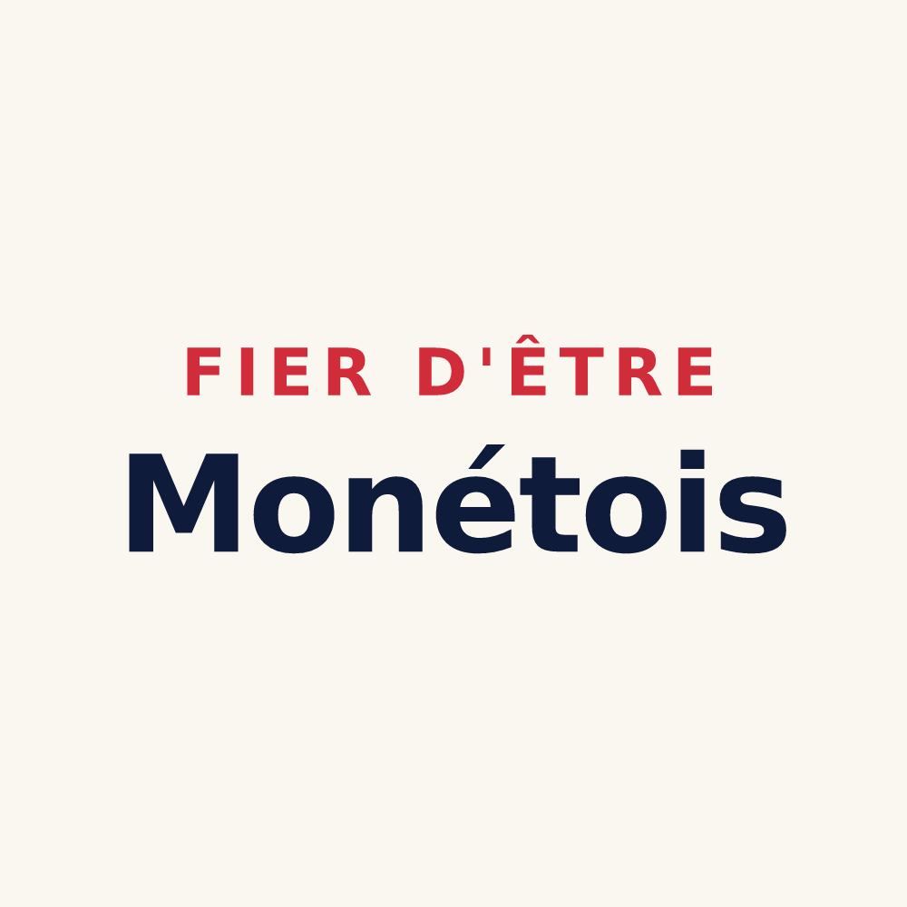 Tasse « Fier d'être Monétois » — design pour Monétay-sur-Allier