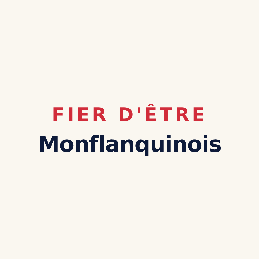Tasse « Fier d'être Monflanquinois » — design pour Monflanquin