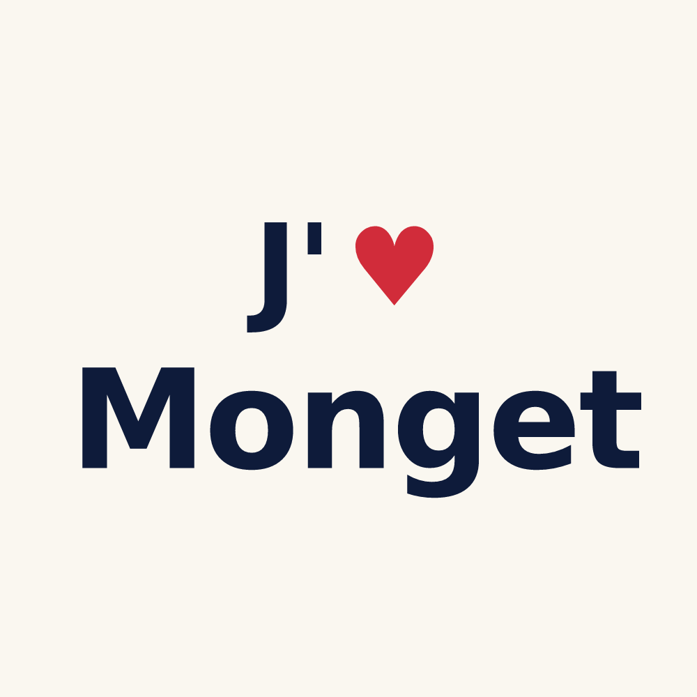 Tasse personnalisée Monget — design J'aime Monget
