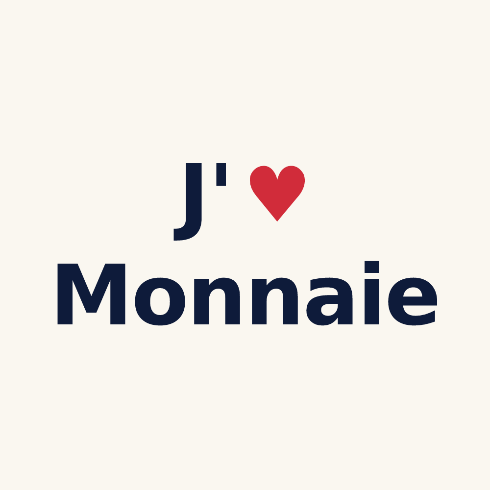 Tasse personnalisée Monnaie — design J'aime Monnaie