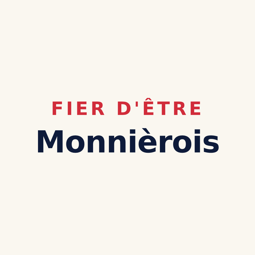 Tasse « Fier d'être Monnièrois » — design pour Monnières