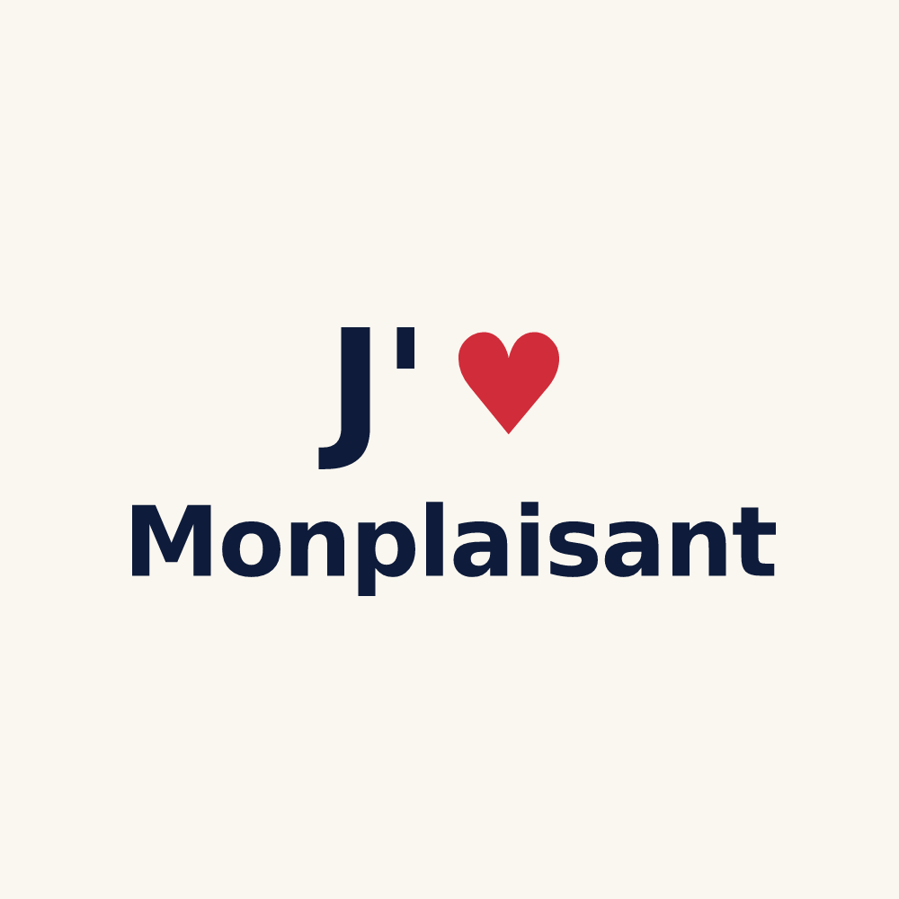 Tasse personnalisée Monplaisant — design J'aime Monplaisant