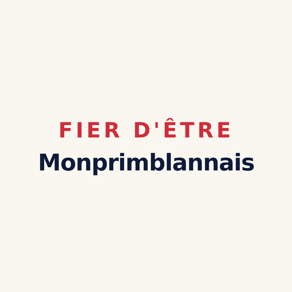 Tasse « Fier d'être Monprimblannais » — design pour Monprimblanc
